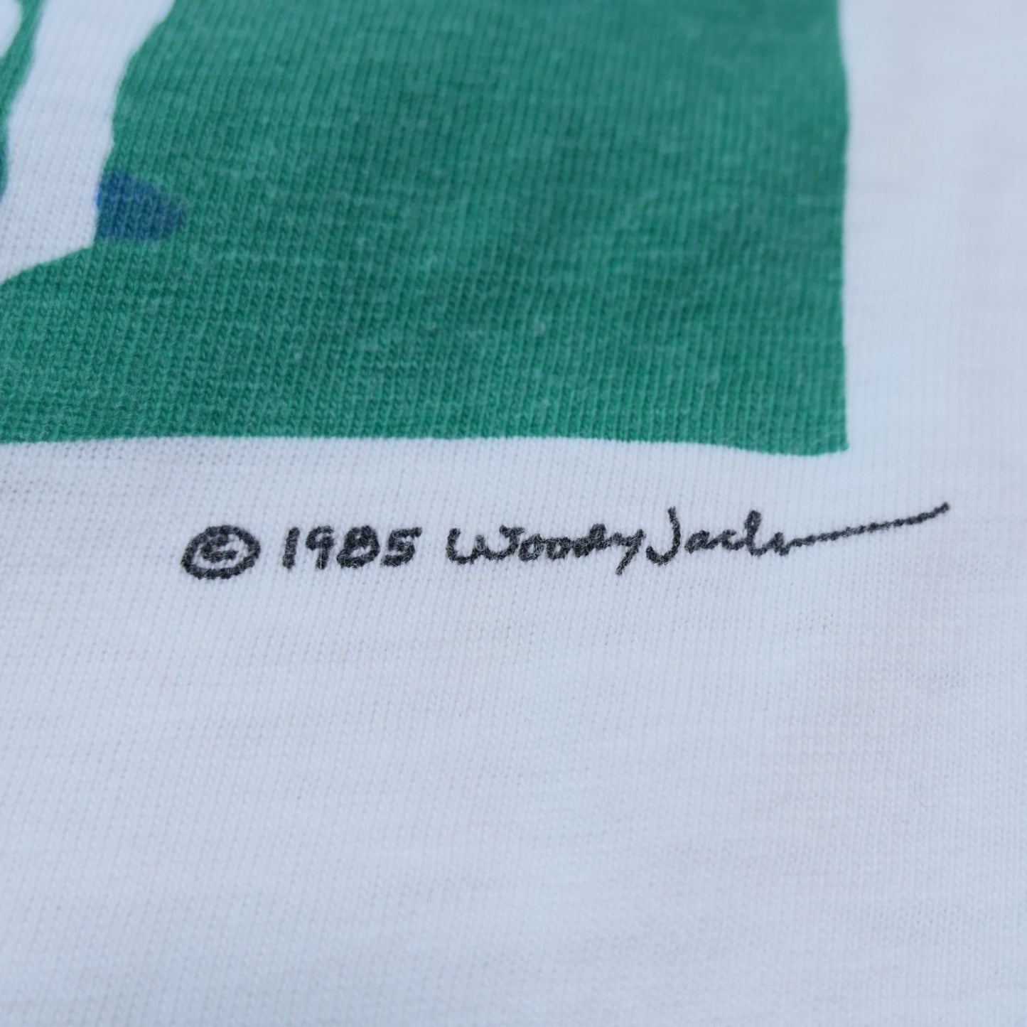 VINTAGE 80s XL Art Tee "Woody Jackson"