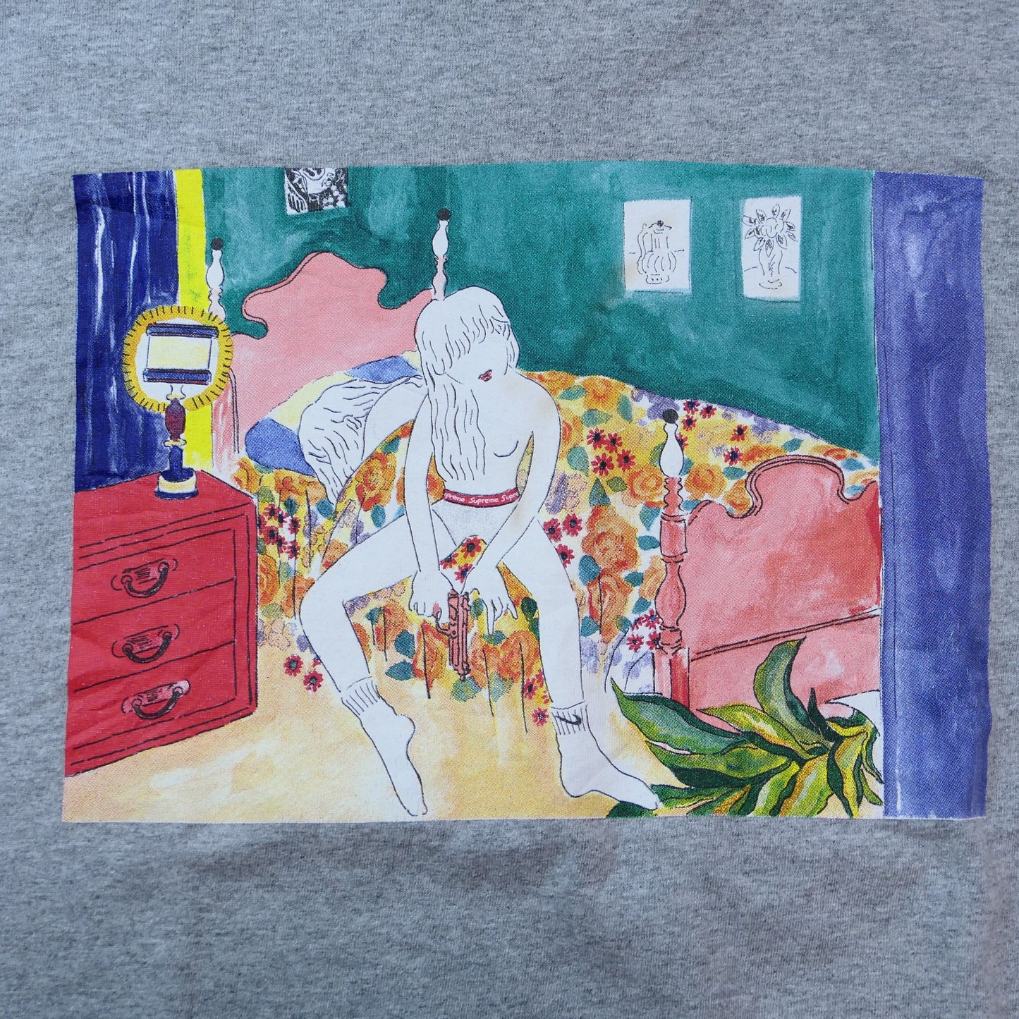 USED L-XL Art Tee "Bedroom" -Supreme-