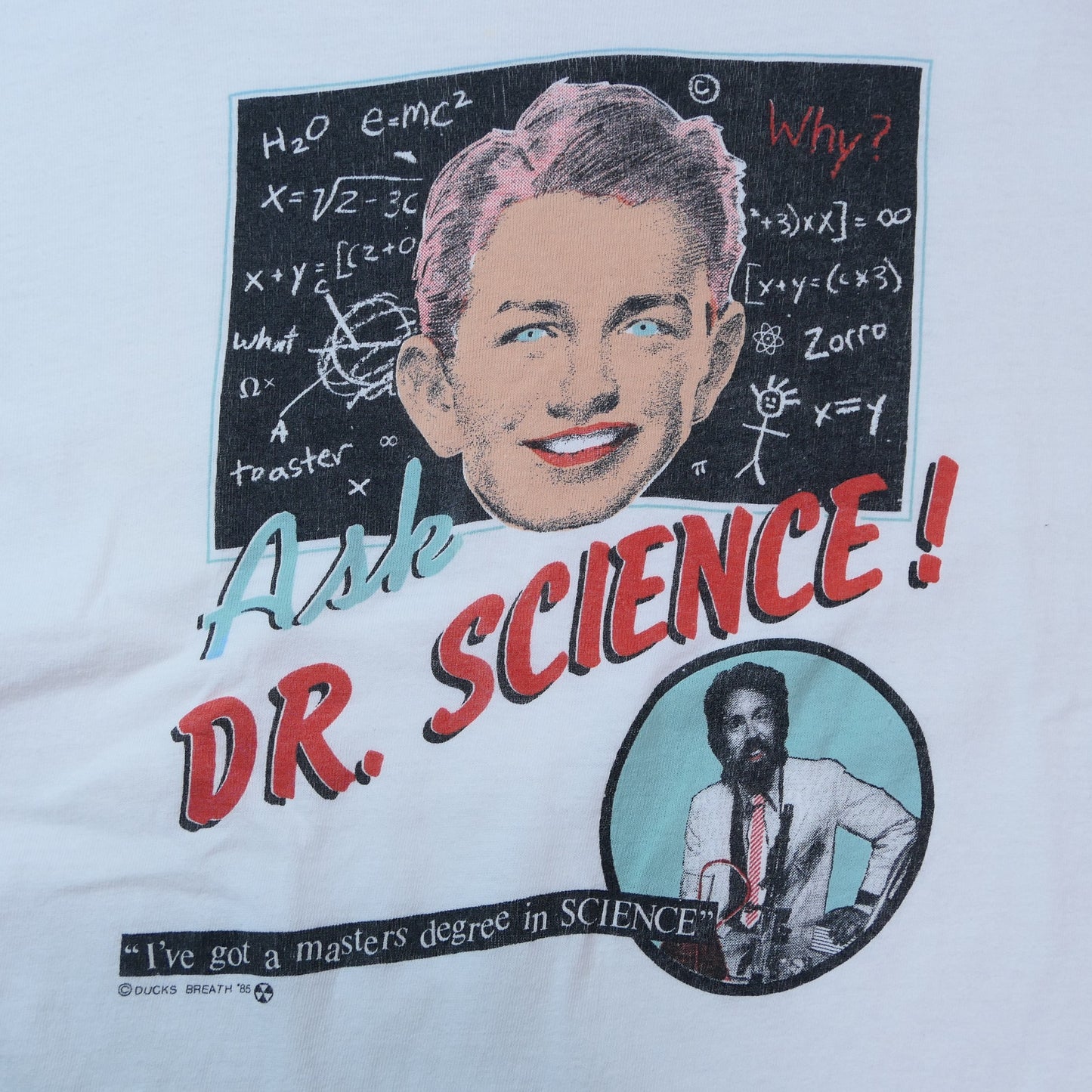VINTAGE 80s XL Promotion Tee -Ask Dr. Science-