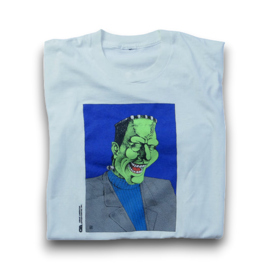 VINTAGE 90s L-XL Art Tee -Frankenstein-