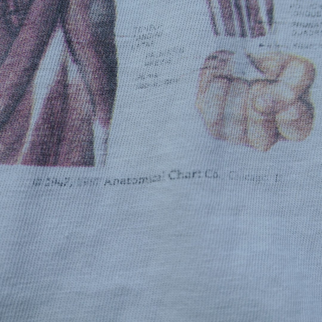VINTAGE 90s L Art Tee -Anatomical Chart-