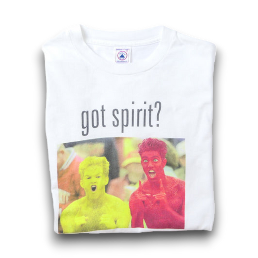 VINTAGE 90-00s M-L Parody Tee -got spirit?-