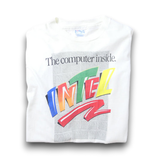 VINTAGE 80-90s XL Promotion Tee -INTEL-
