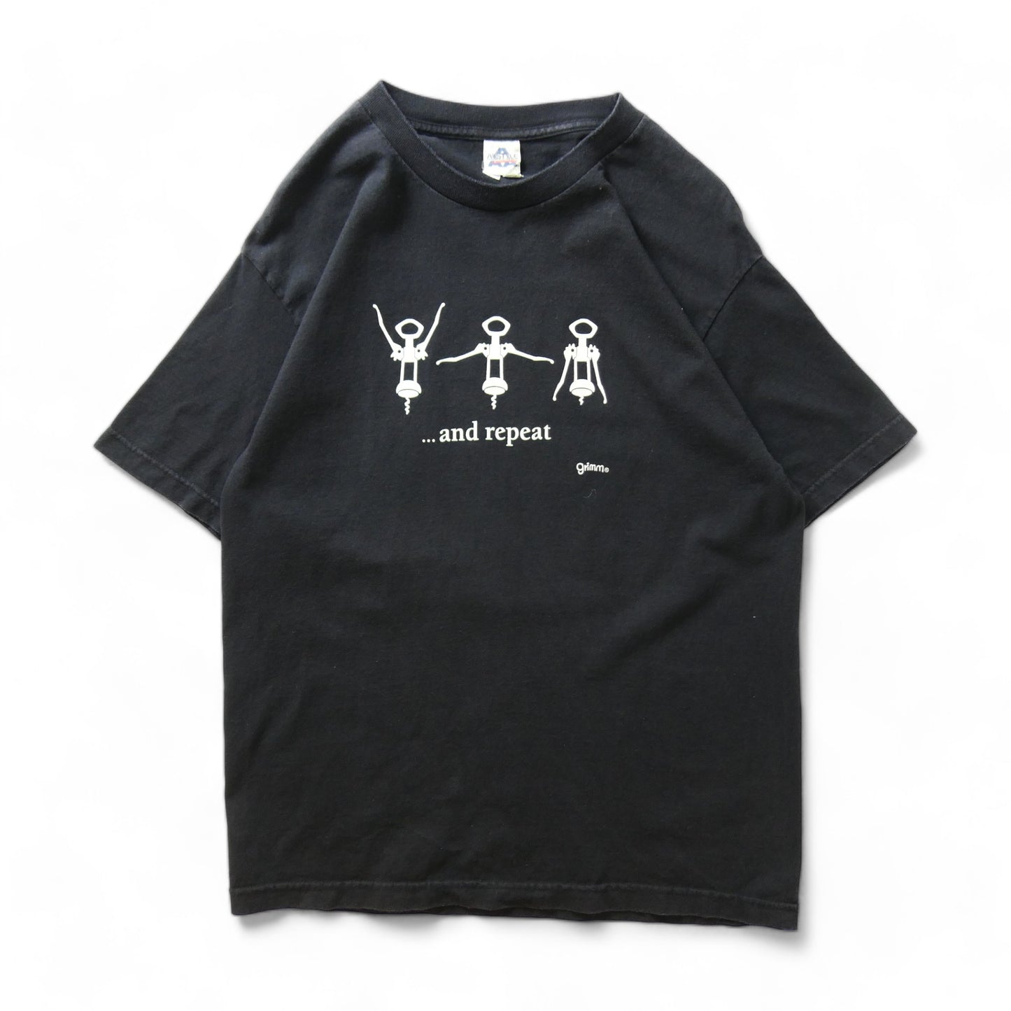 VINTAGE 00s L-XL Message Tee -... and repeat-