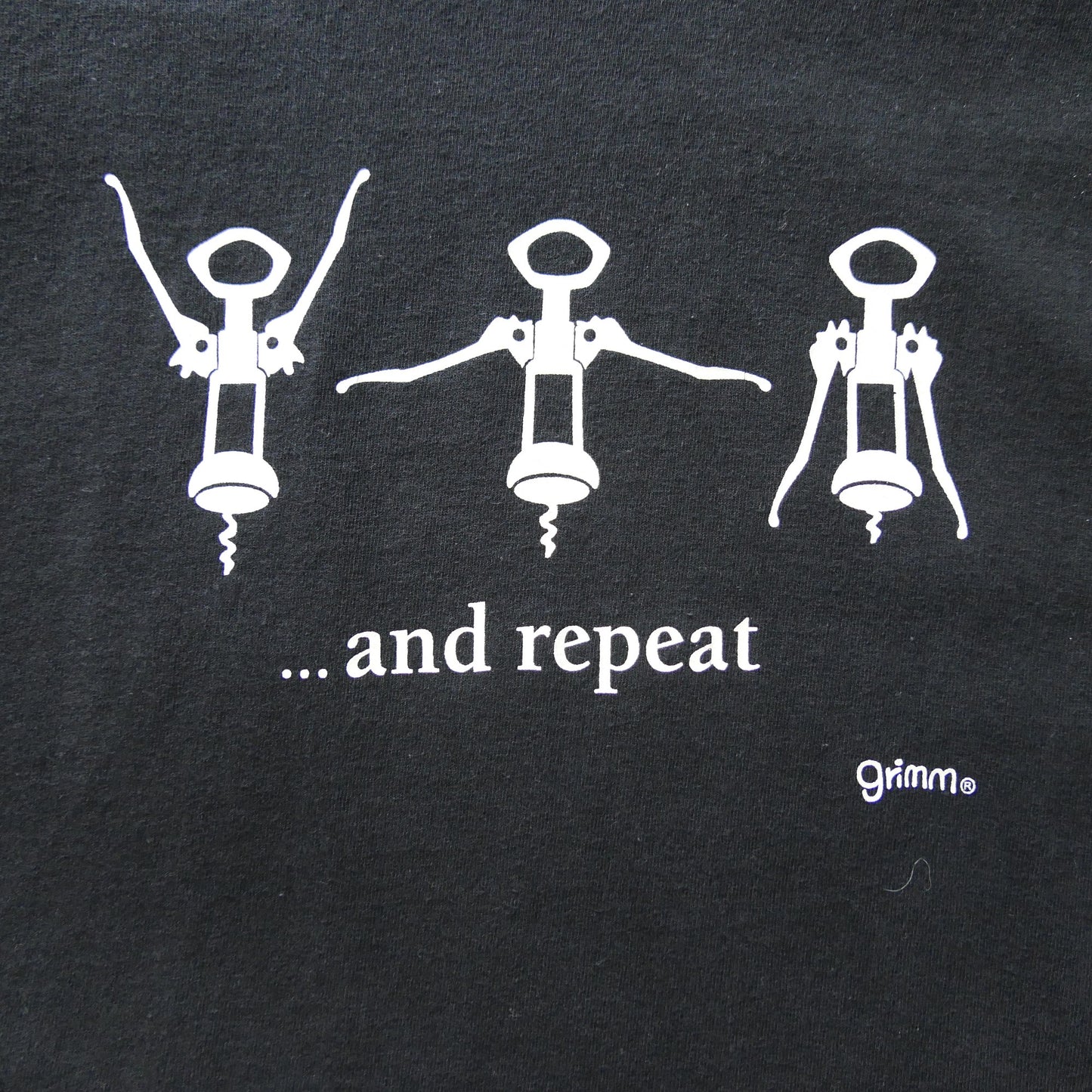 VINTAGE 00s L-XL Message Tee -... and repeat-