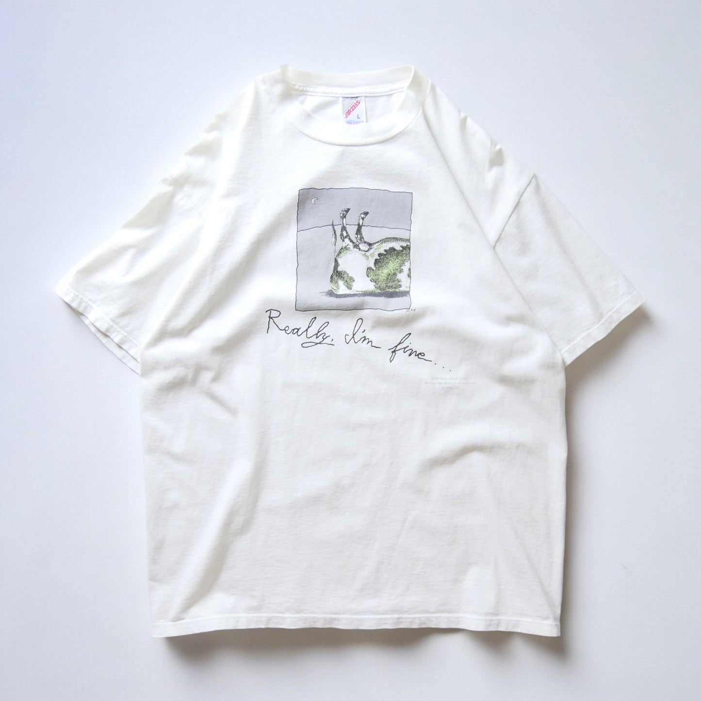 VINTAGE 90s L-XL Art Tee -Shoebox greetings-