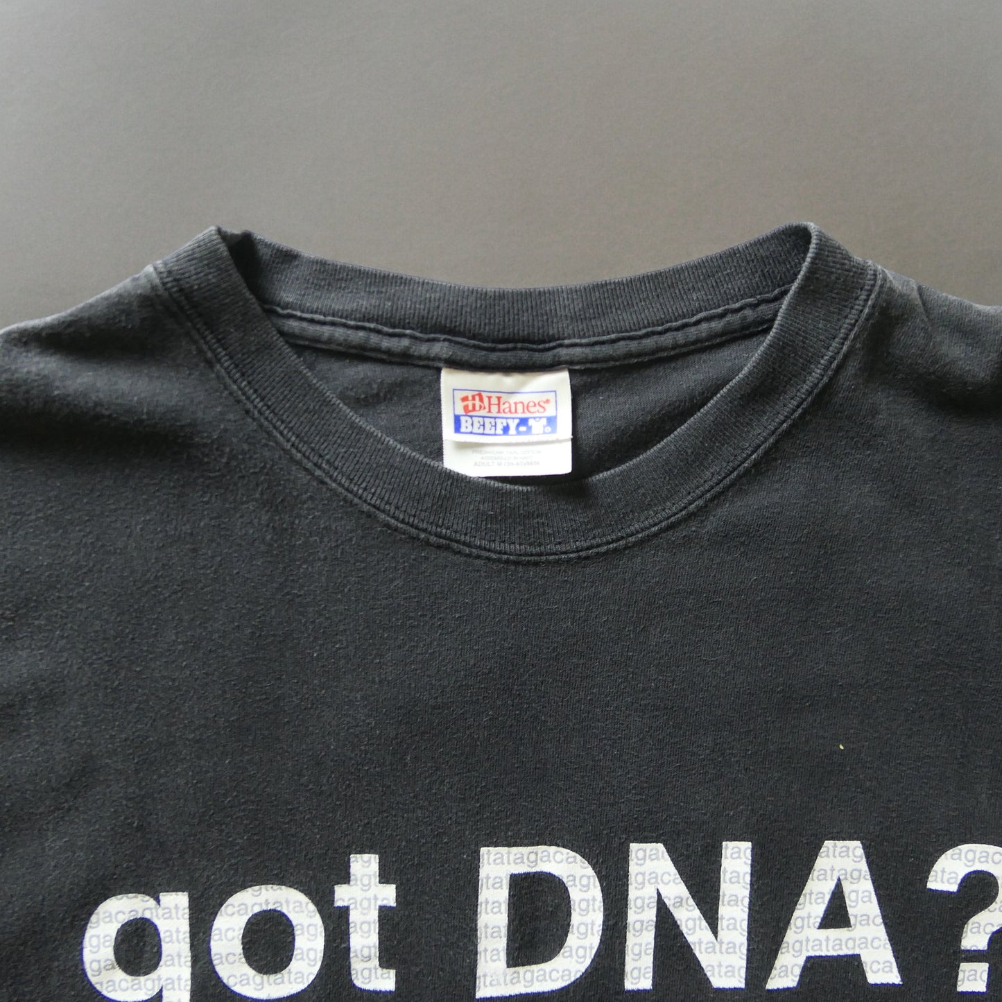 VINTAGE 90-00s M-L "got milk?" Parody Tee -got DNA?-