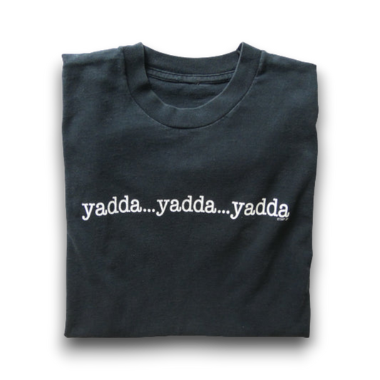 VINTAGE 90s L-XL Message Tee -yada...yada...yada-
