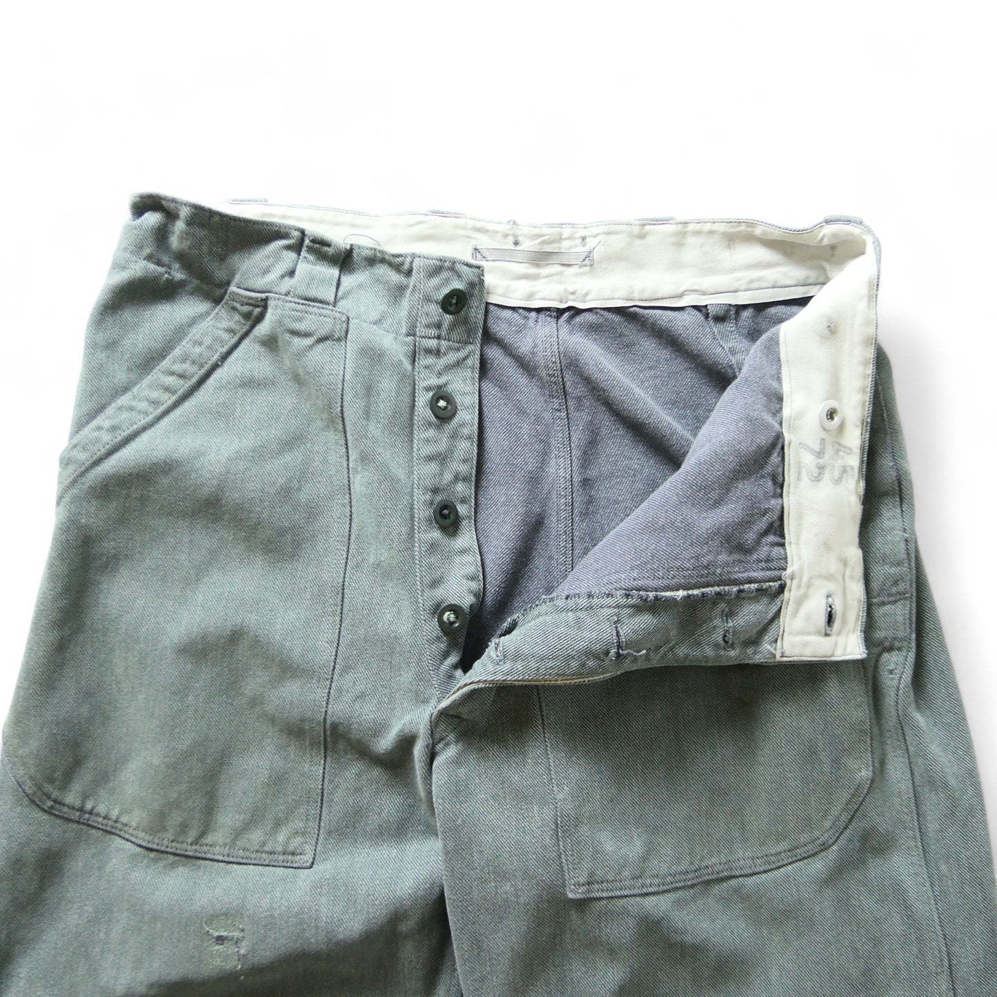 VINTAGE 50s Denim Work Pants -Swiss Army-