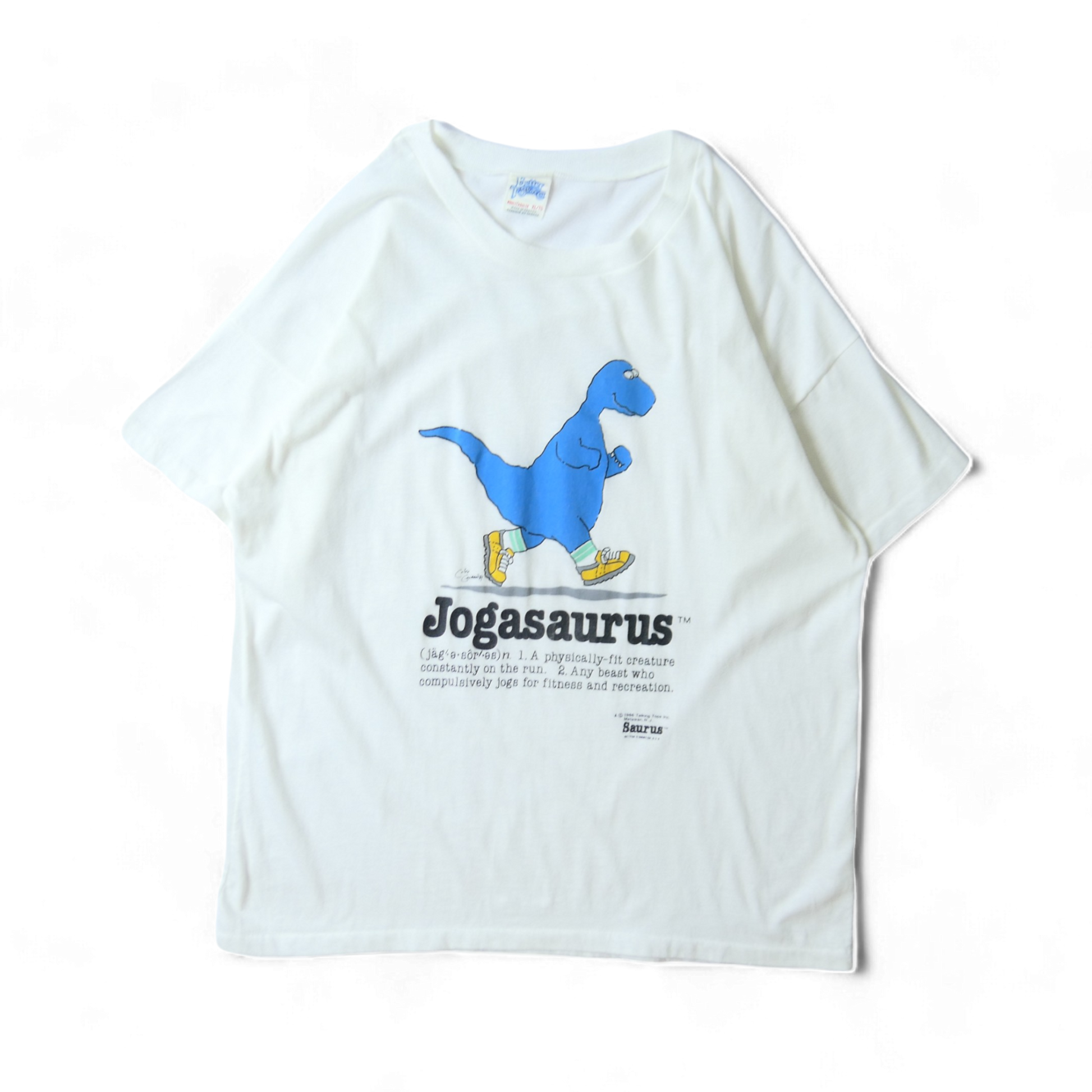 VINTAGE 80s XL Character Tee -Jogasaurus- – ユウユウジテキ
