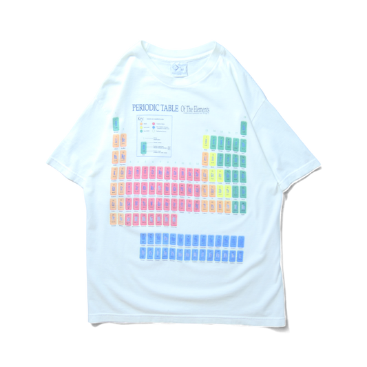 VINTAGE 90s M-L Science Tee -Periodic Table-