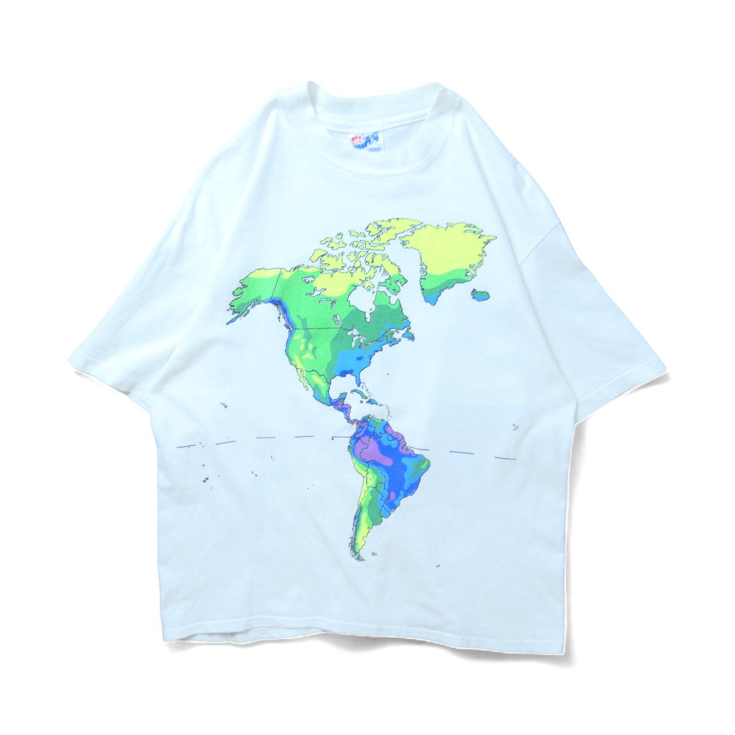 VINTAGE 90s L Science Tee -Annual Precipitation-
