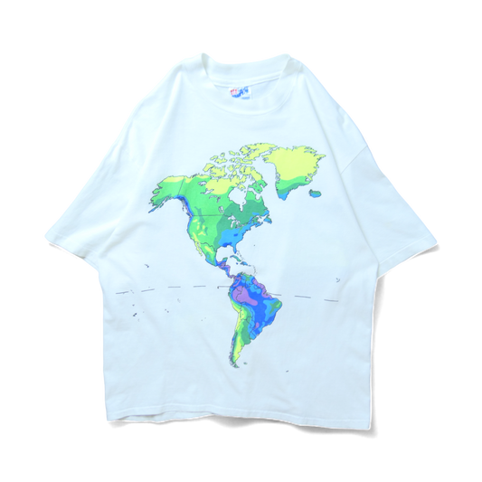 VINTAGE 90s L Science Tee -Annual Precipitation-