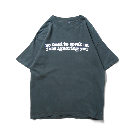 USED L Message Tee -ignoring you-