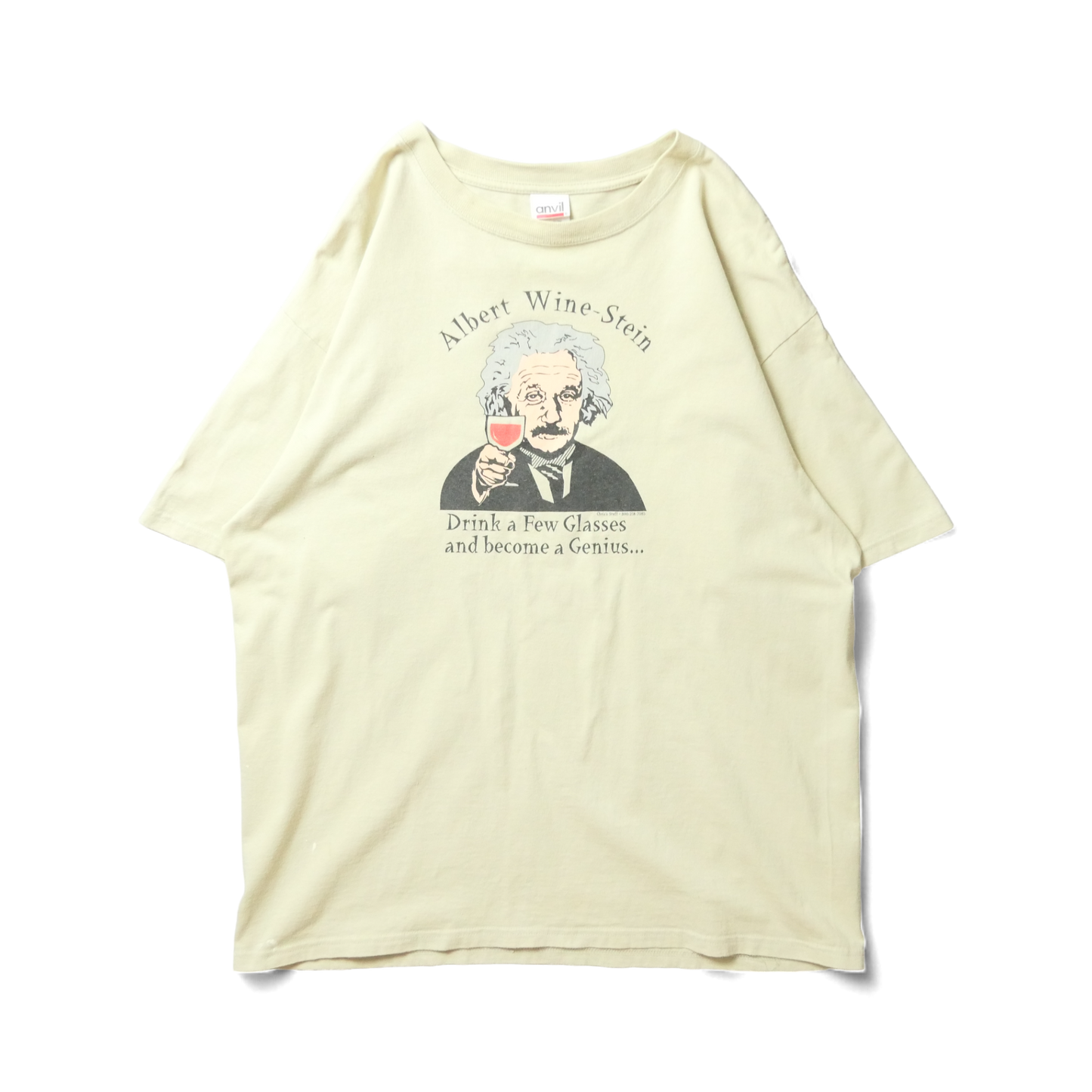 VINTAGE 00s XL "Einstein" Parody Tee -WineStein-
