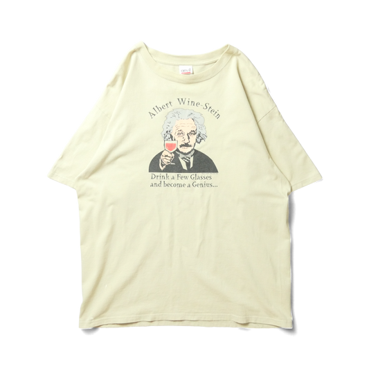 VINTAGE 00s XL "Einstein" Parody Tee -WineStein-