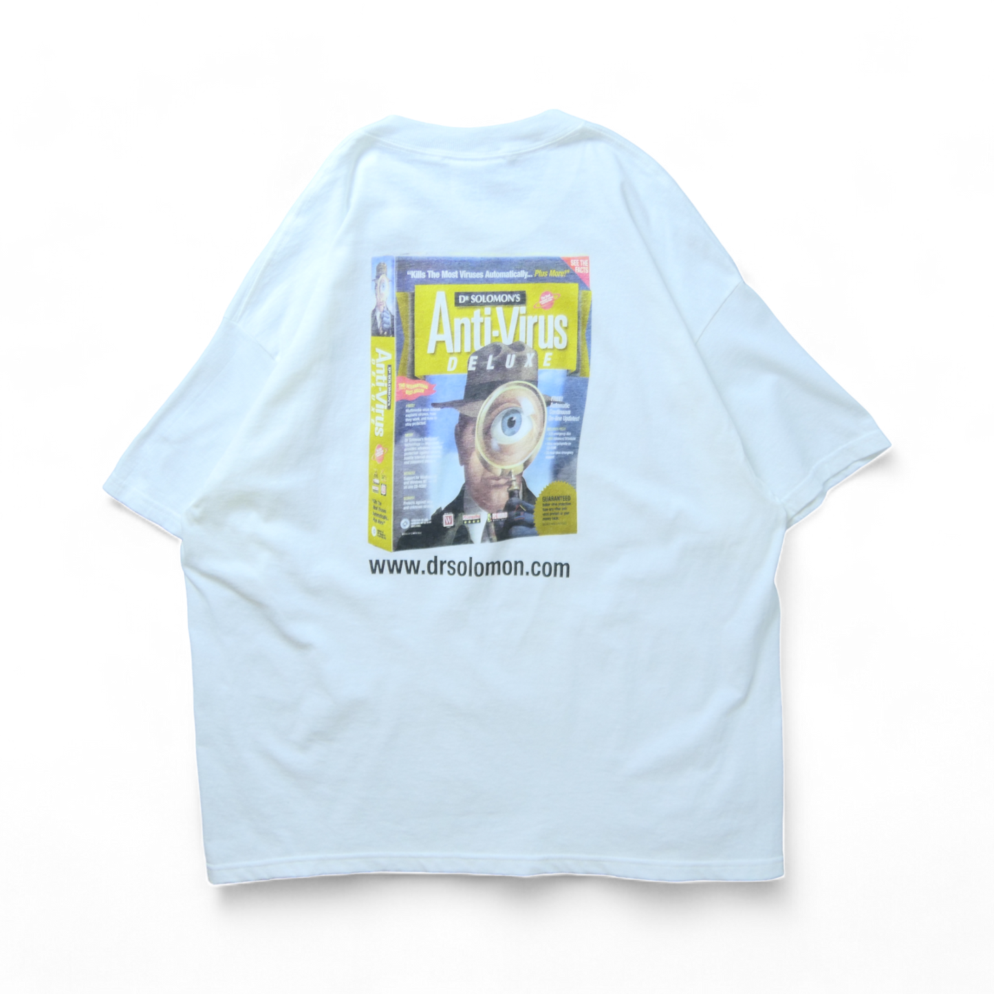 VINTAGE 90s XL Promotion Tee -Anti Virus DELUX-