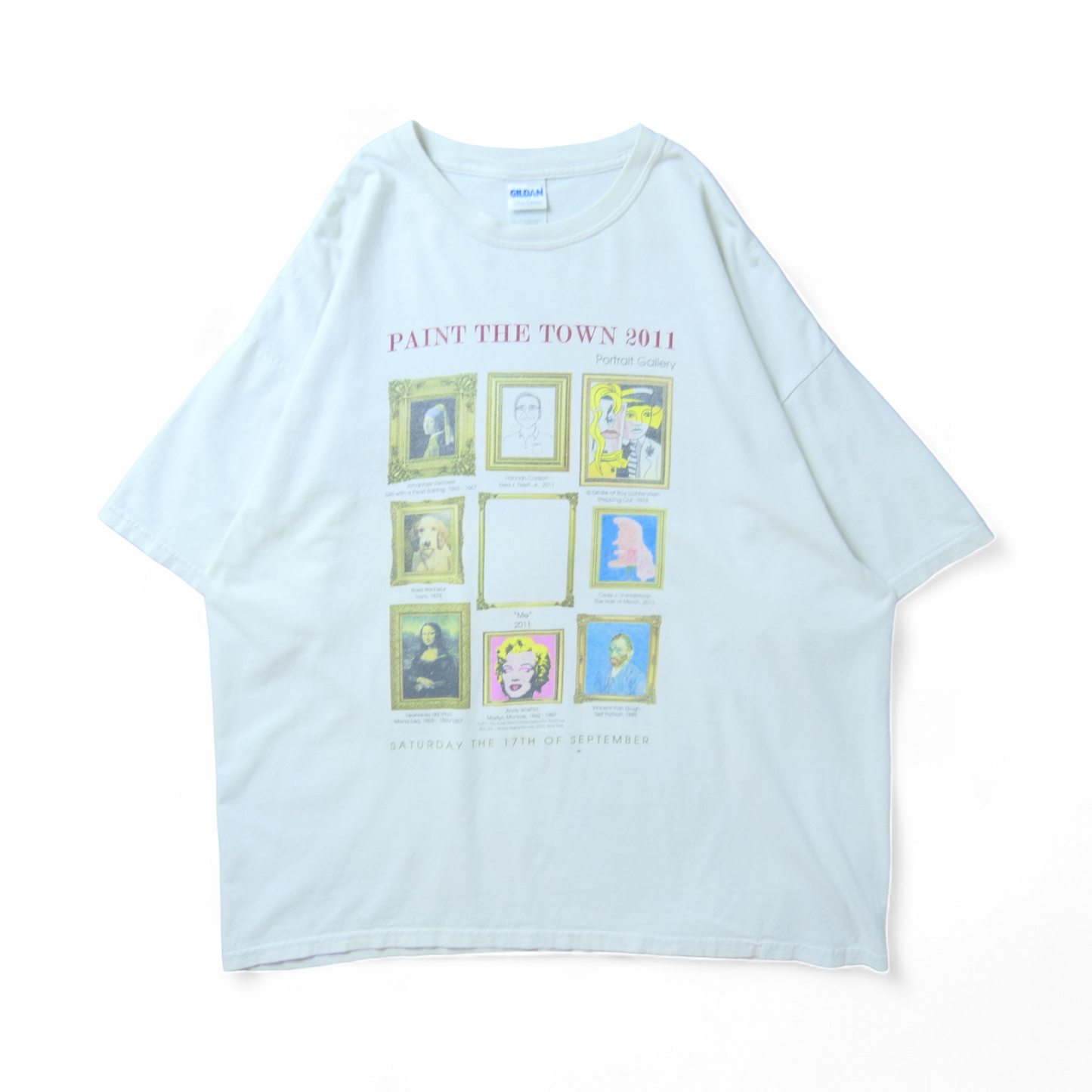 USED XXL Art Tee -PAINT THE TOWN 2011-