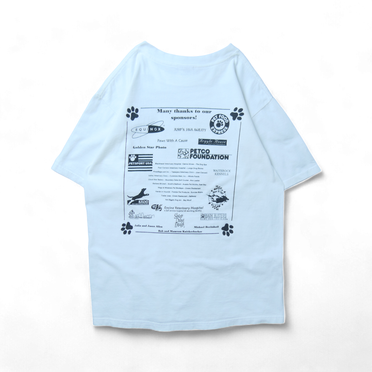 VINTAGE 00s M Promotion Tee -Norcal Golden Retriever Rescue-