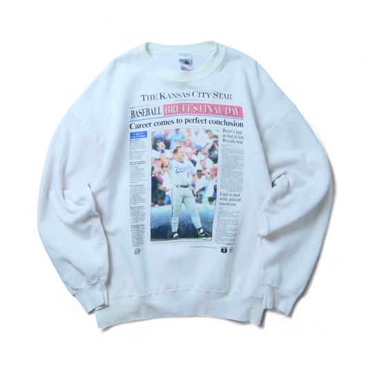 VINTAGE 90s XXL Newspaper Sweat