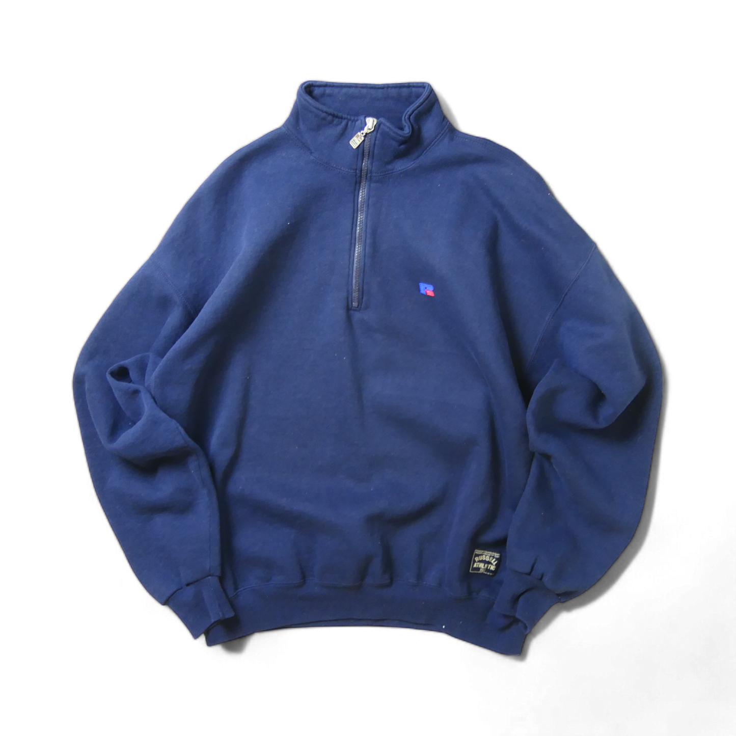 VINTAGE 90s XL Halfzip Sweat Shirt -Russell Athletic-