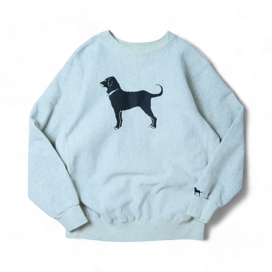 VINTAGE 90s XL Dog Print Sweat -The Black Dog-