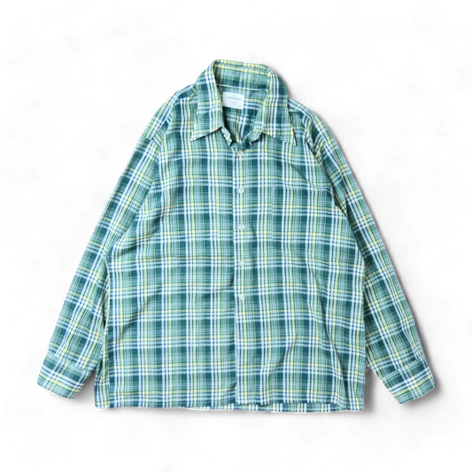 VINTAGE 70s XL L/S Box Shirt -Arrow-
