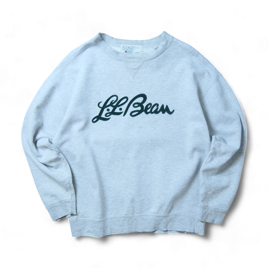 VINTAGE 90s L Logo Sweat -L.L.Bean × Russell Athletic-