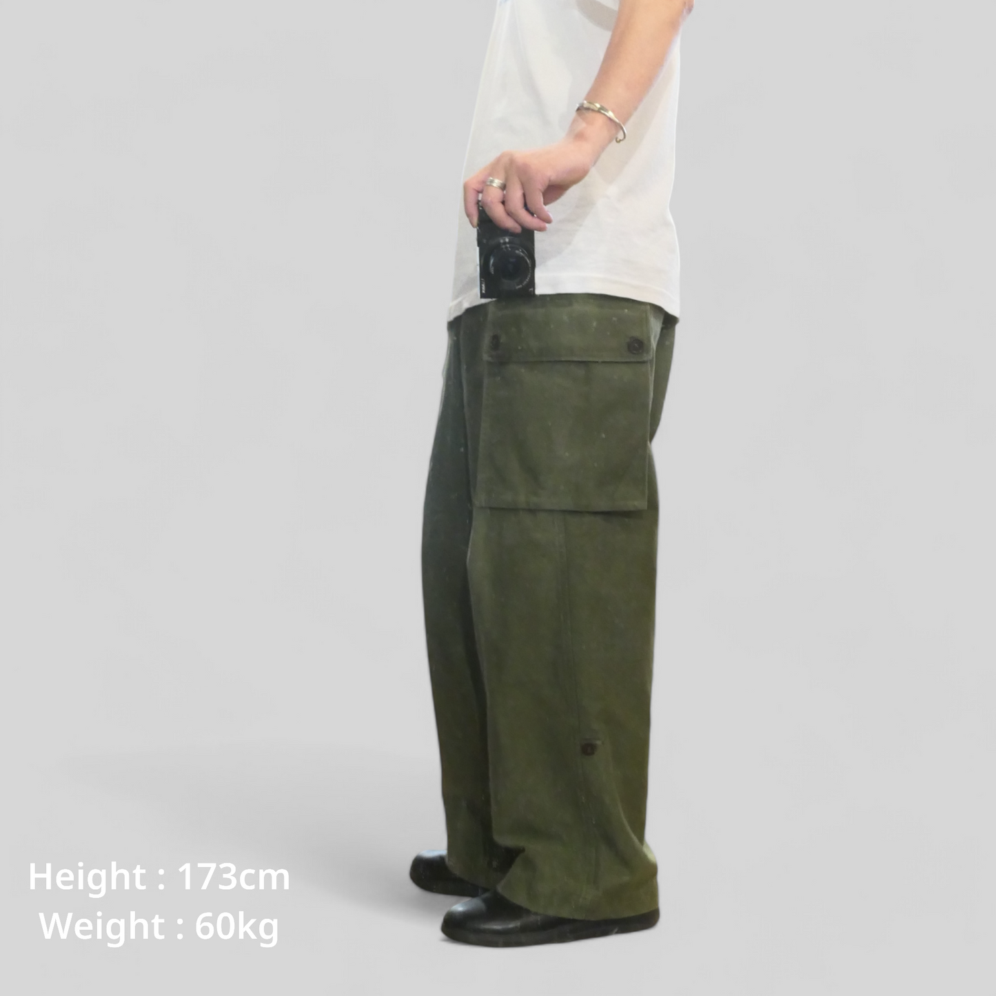VINTAGE 60s Double Face Cargo Pants -Dutch Army-