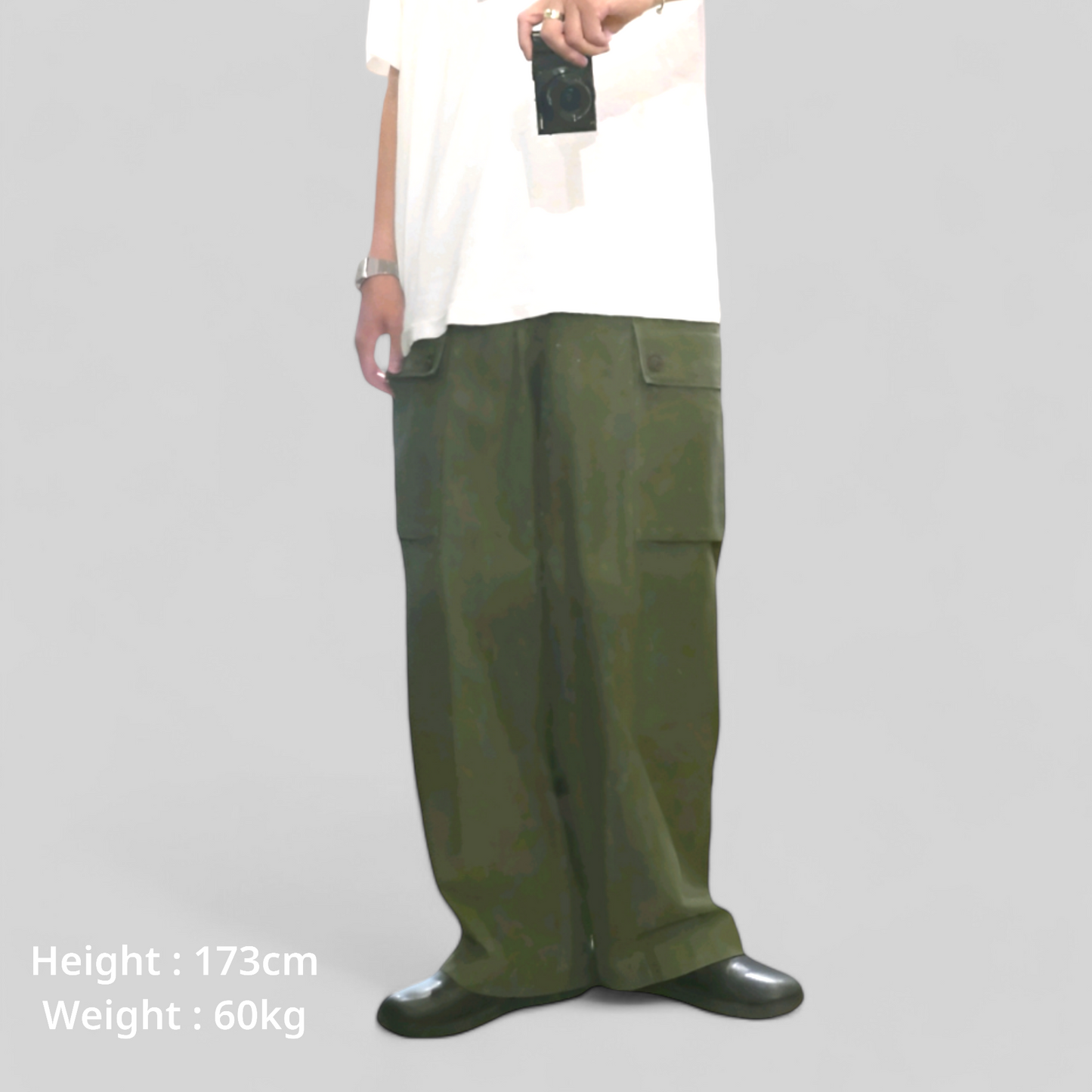 VINTAGE 60s Double Face Cargo Pants -Dutch Army-