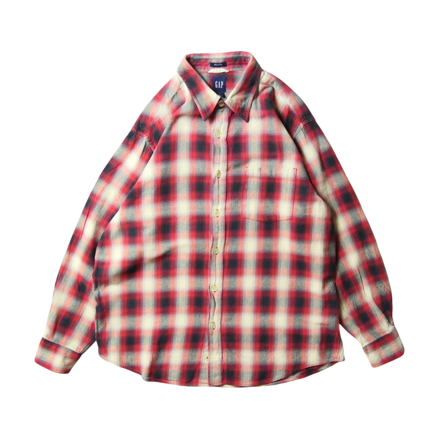 VINTAGE 00s L Ombre Check Shirt -GAP-