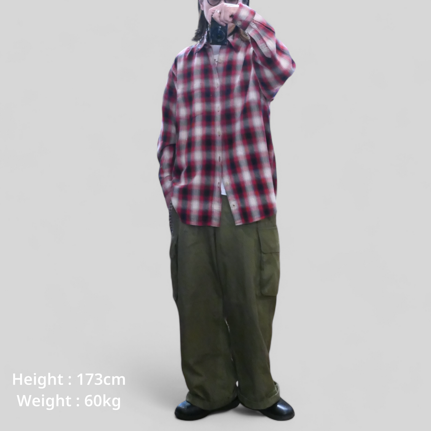 VINTAGE 00s L Ombre Check Shirt -GAP-