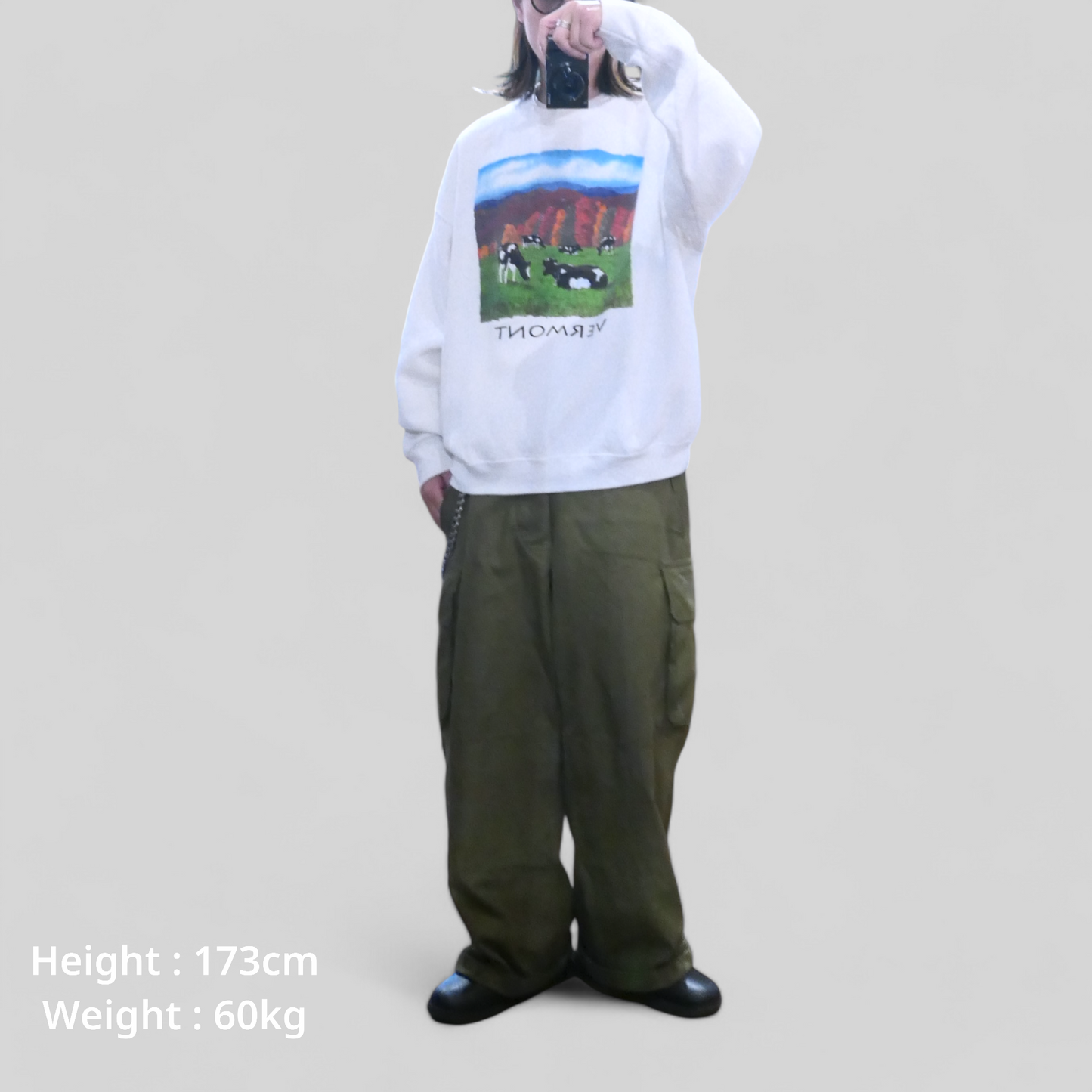 VINTAGE 90s XL Animal Sweat -VERMONT-