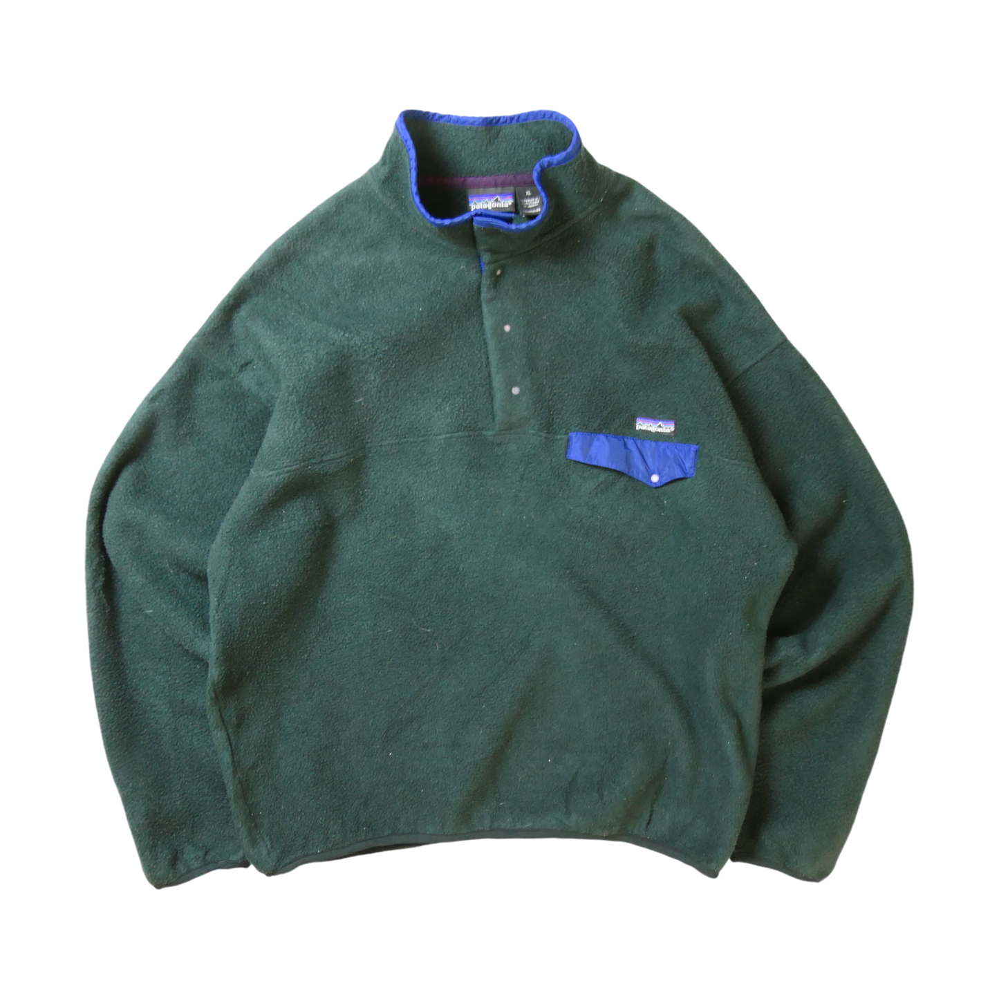 VINTAGE 90s XL "Synchilla Snap T" Fleece Jacket -Patagonia-