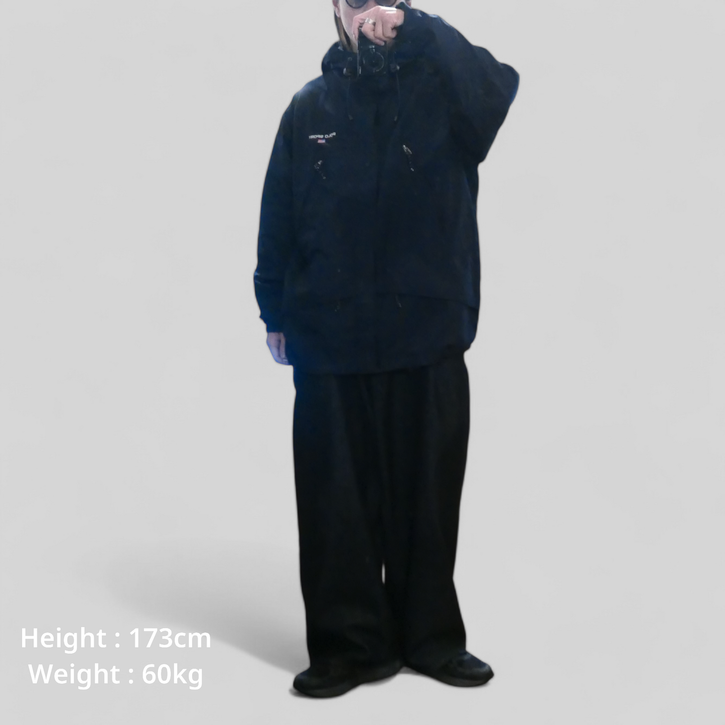 VINTAGE 90s L-XL Nylon Jacket -POLO SPORT-