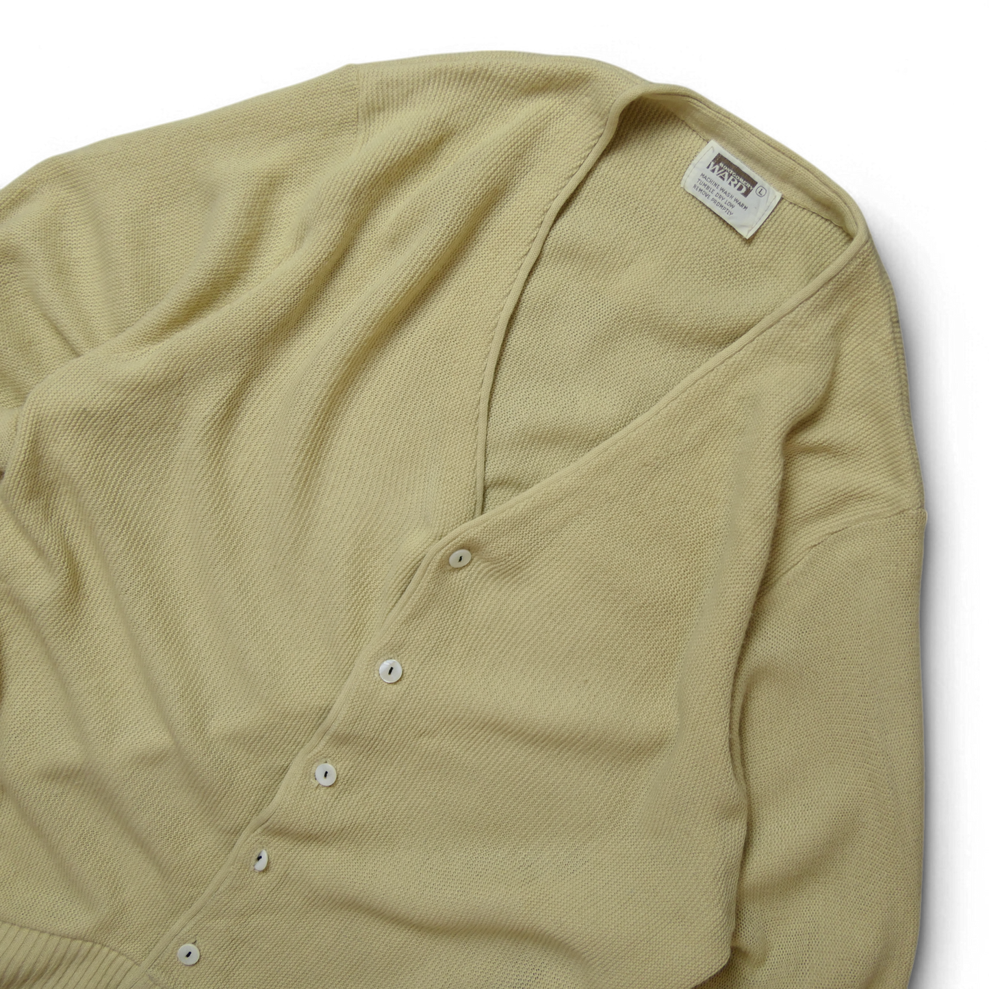 70s L Aclyric? Knit Cardigan -MONTGOMERY WARD-