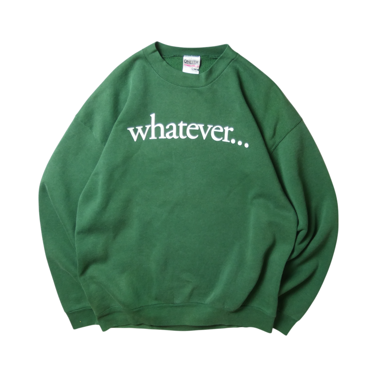 90s XL Message Sweatshirt "whatever..."