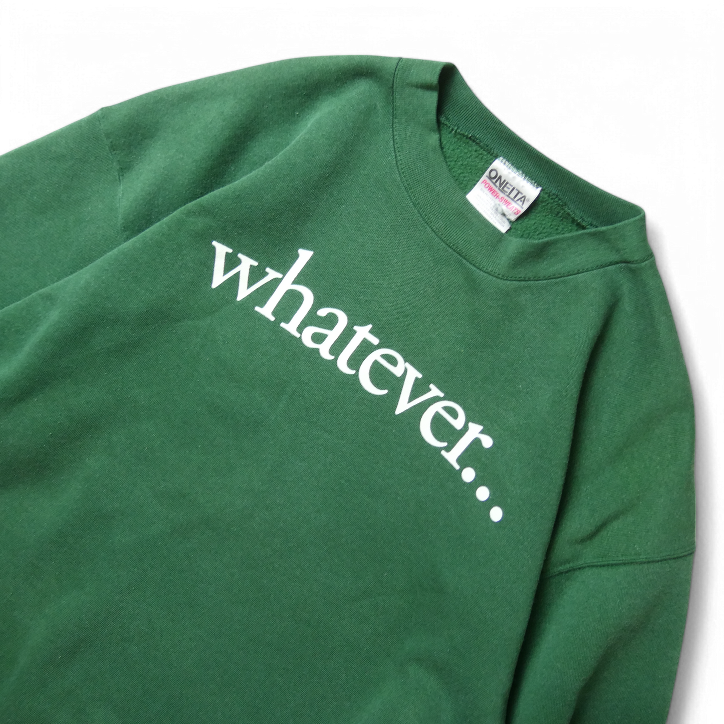 90s XL Message Sweatshirt "whatever..."