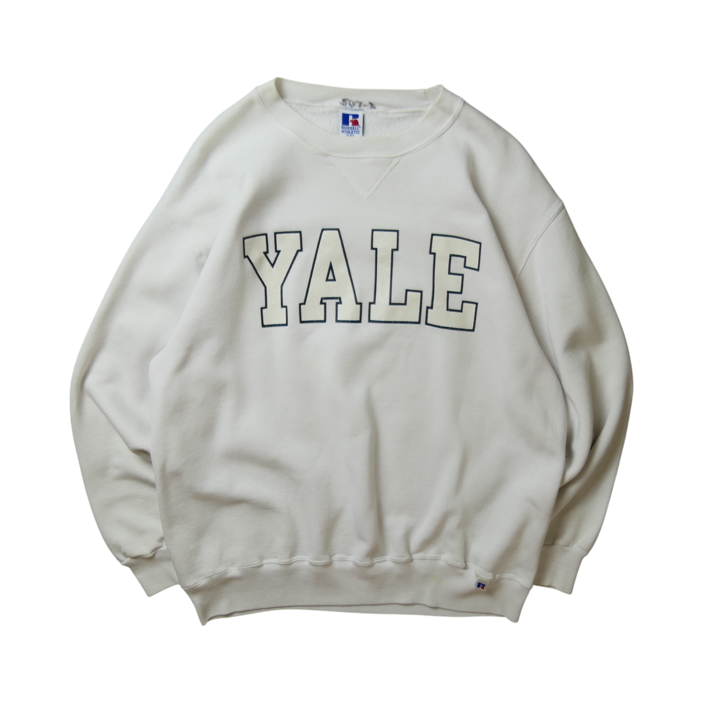 90s Collage Sweat "YALE" -Russell Athletic-