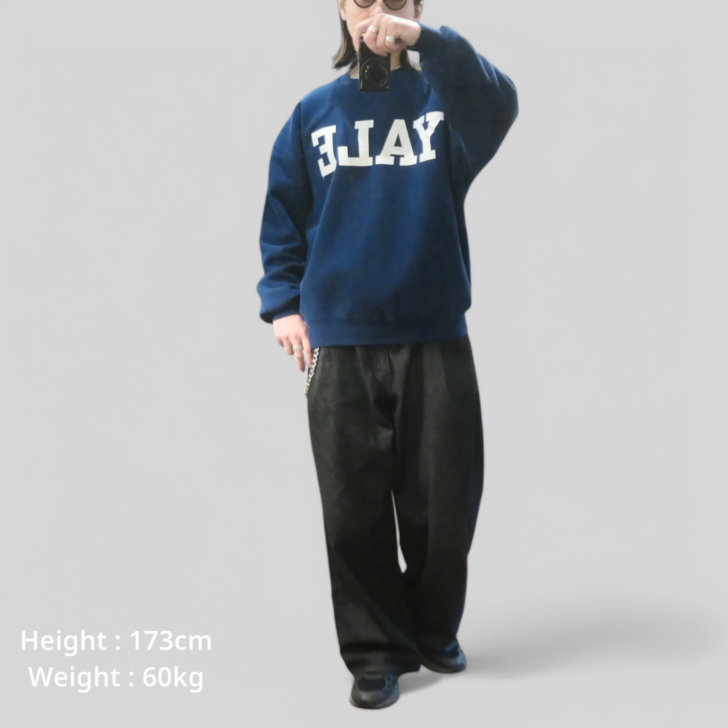 90s Collage Sweat "YALE" -Russell Athletic-