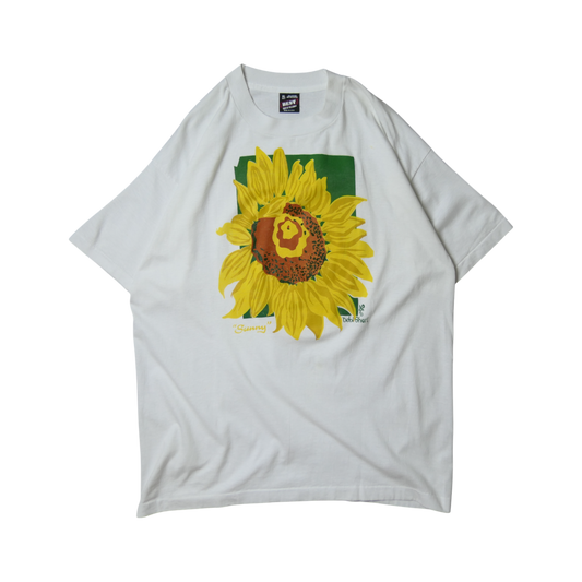 90s flower Art Tee -Debi Short-