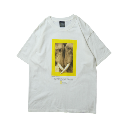 00s Animal Tee "Elephant" -NATIONAL GEOGRAPHIC-