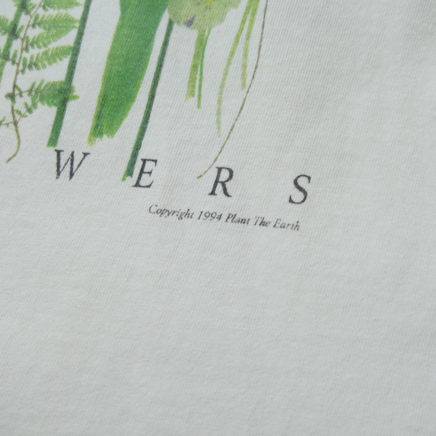 90s Flower Art Tee -Planet The Earth-