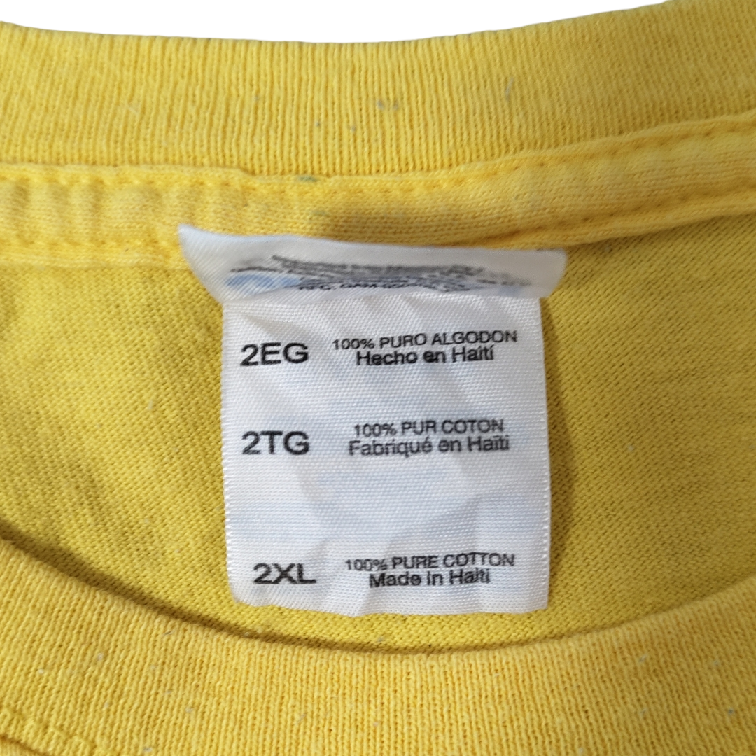 USED XXL Print T-shirt -GILDAN-