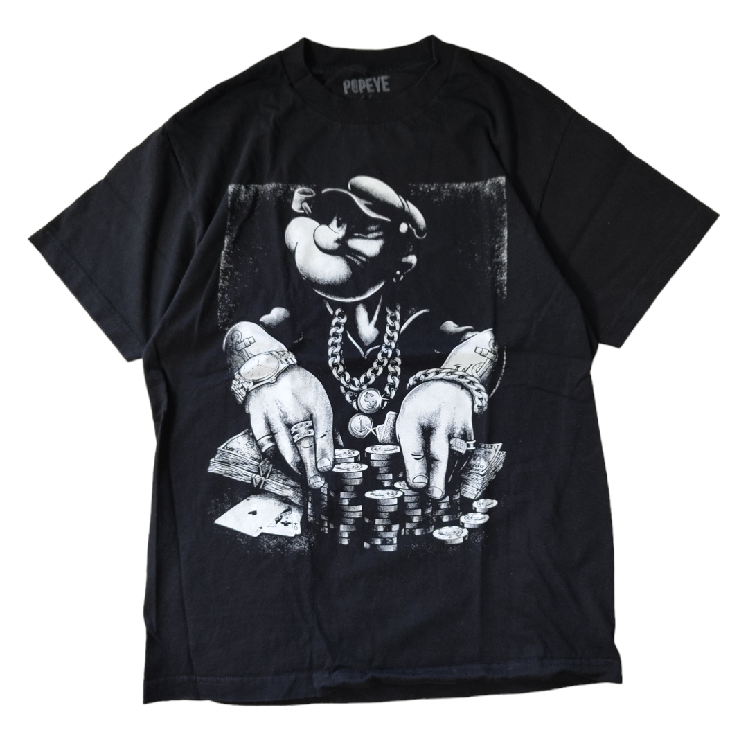 USED M Character T-shirt -POPEYE-