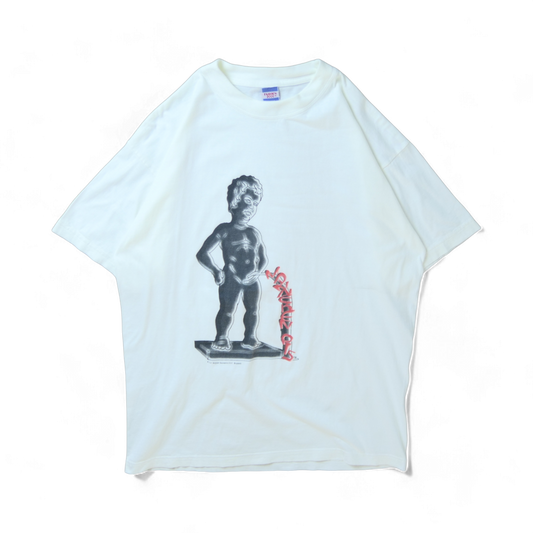 VINTAGE 00s L-XL Art Tee -MANNEKEN PIS-