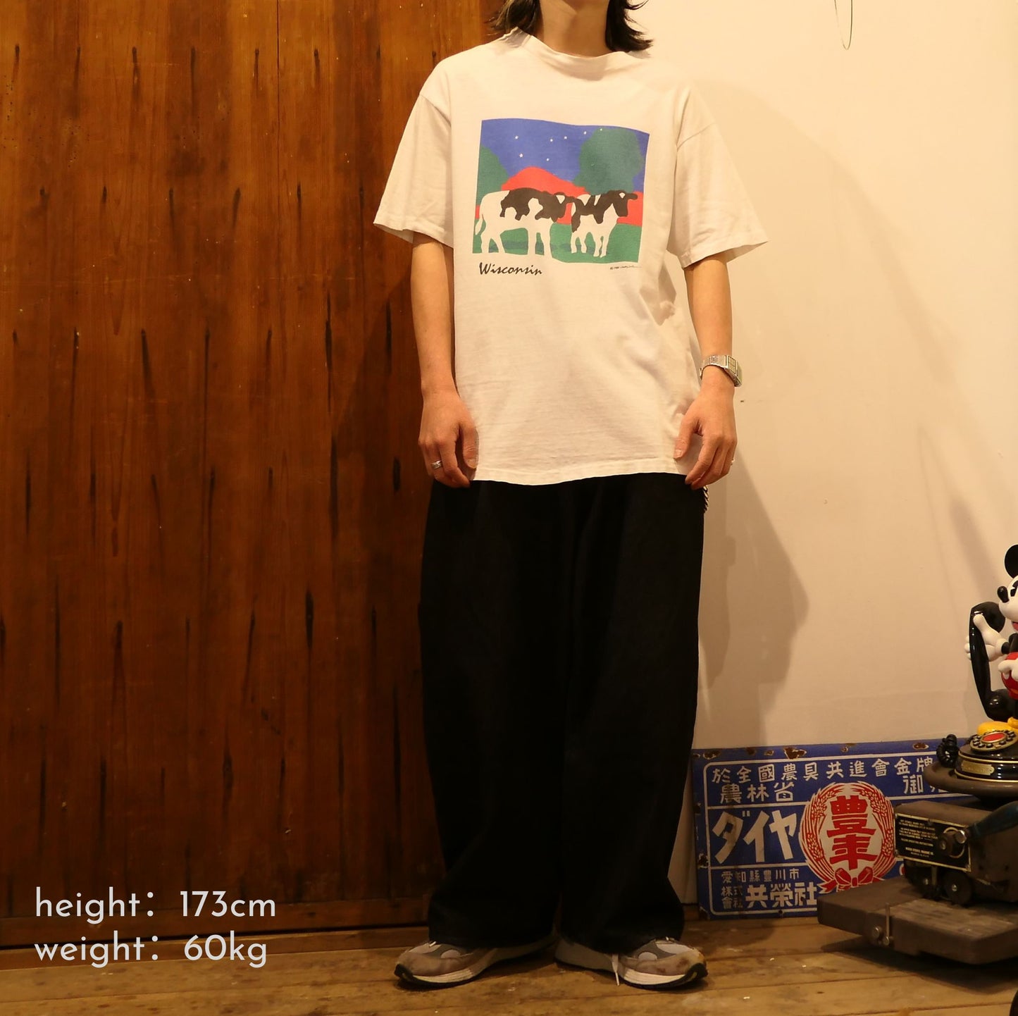 VINTAGE 80s XL Art Tee "Woody Jackson"