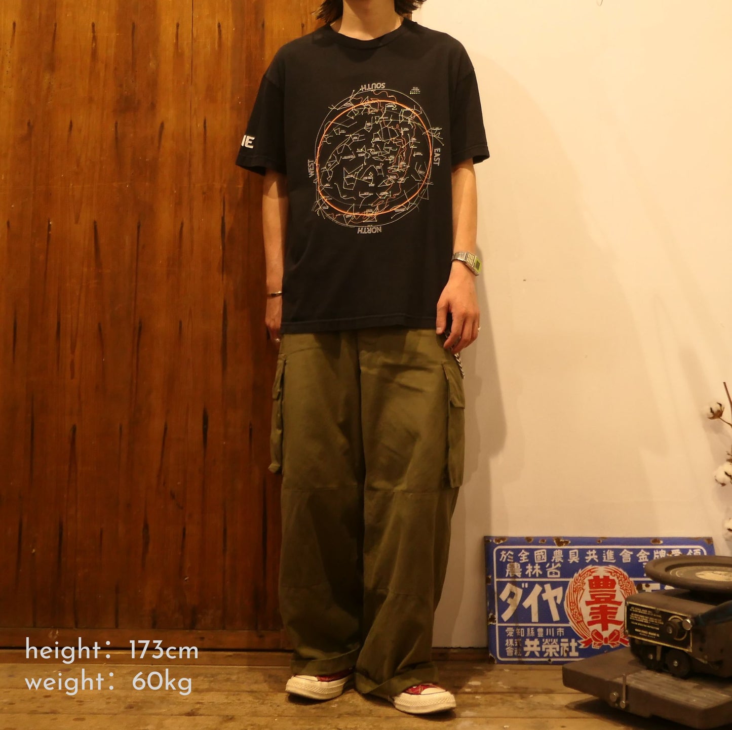 VINTAGE 00s L Science Tee -Constellation-