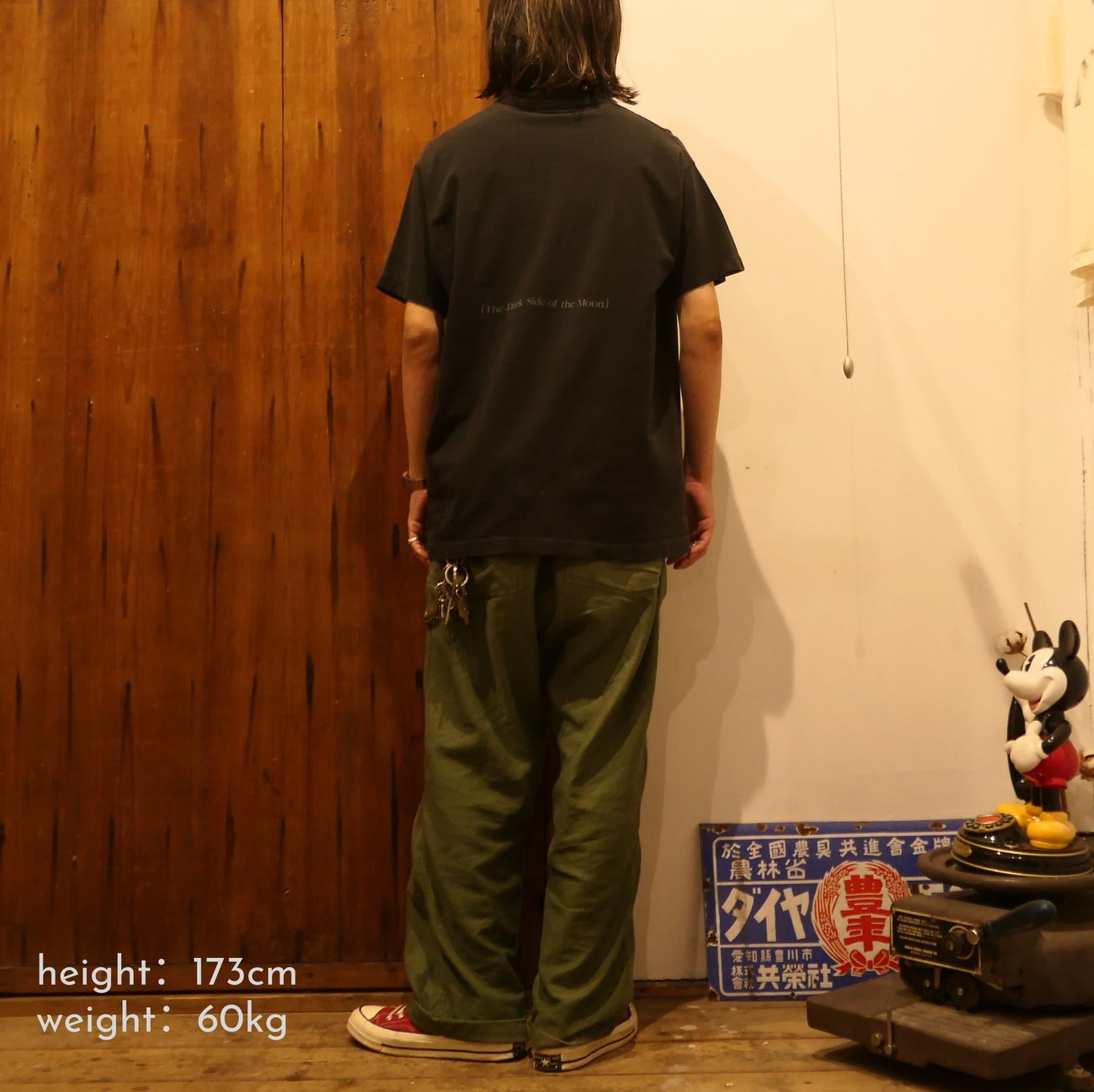 VINTAGE 90s L Art Tee -THE MOON-