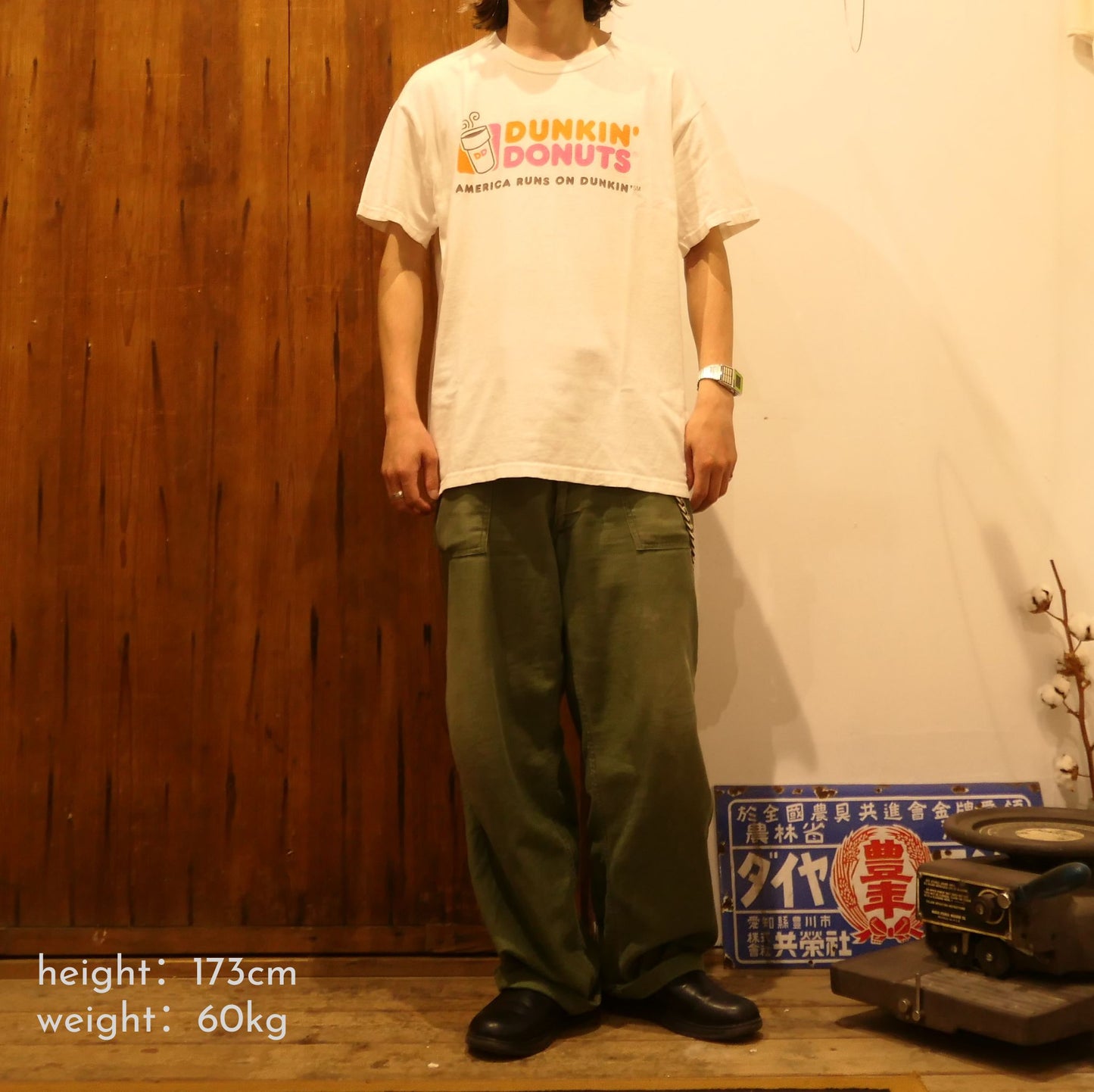 VINTAGE 90-00s L Promotion Tee -DUNKIN' DONUTS-